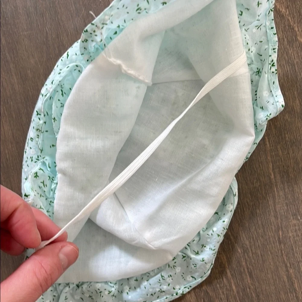 New Floral Mint Green Baby OS Sun Hat(no brand)
